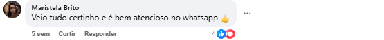 Comentário de cliente