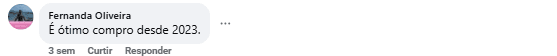 Comentário de cliente