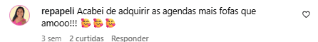 Comentário de cliente